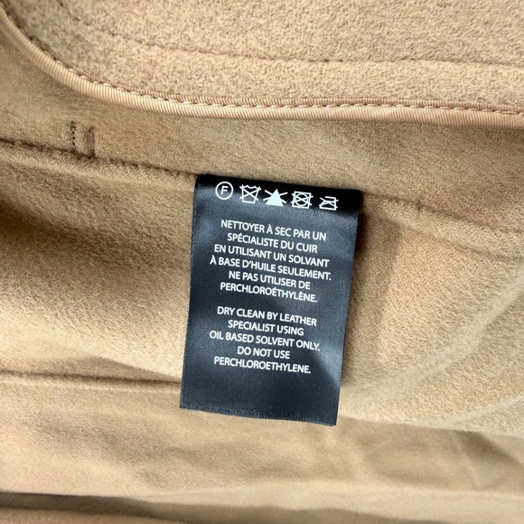 NWT Mackage Mai Lightweight Wrap Wool Coat in Light Camel $1,090 - Size Small - Picture 14 of 15